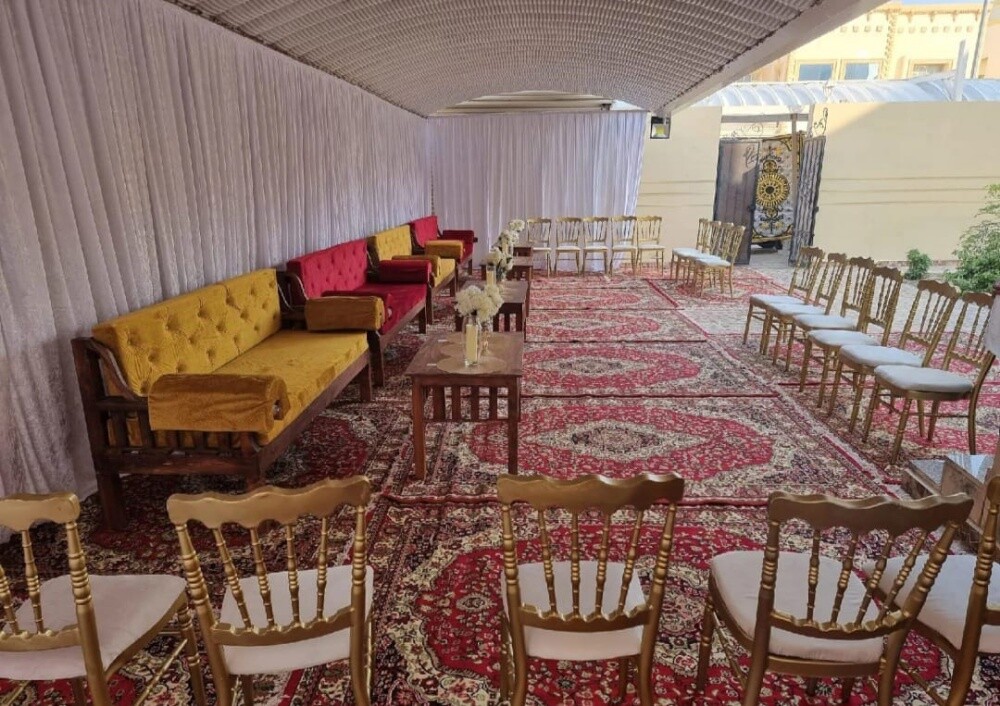 طاولات كراسي زل احمر ستاير تغطية - 12