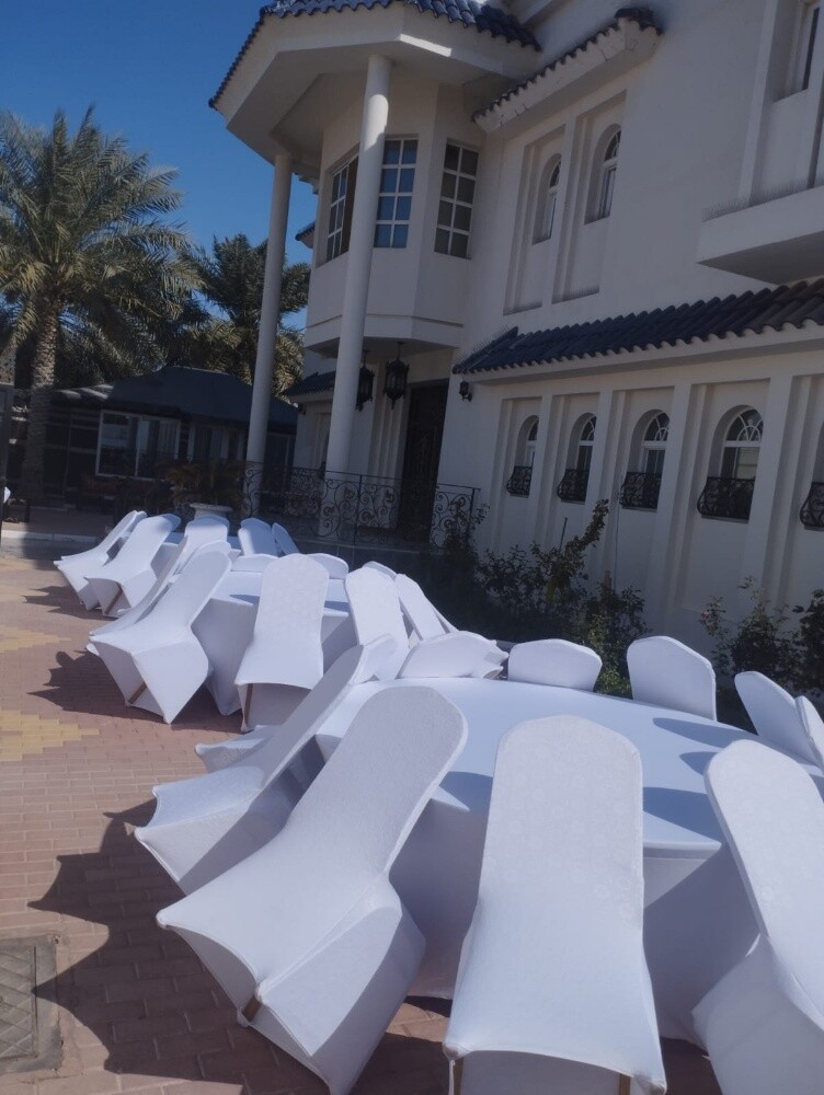 طاولات كراسي زل احمر ستاير تغطية - 2