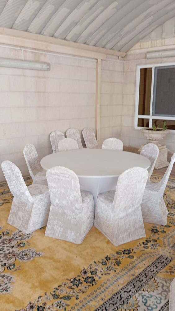 طاولات كراسي زل احمر ستاير تغطية - 3