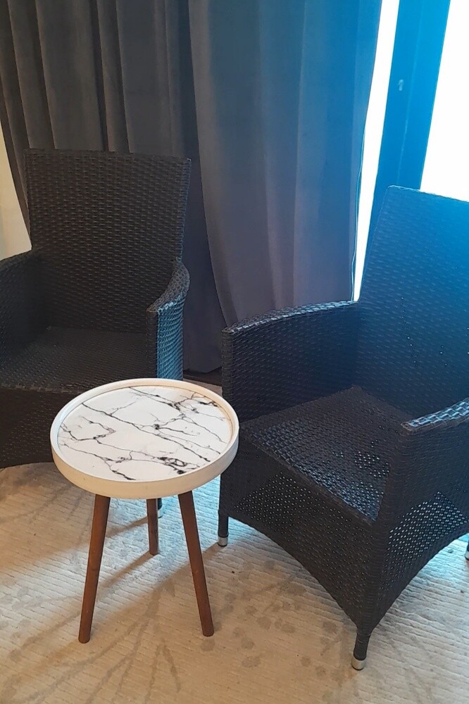 طاولة طعام مع ٦ كراسي خشب أصلي - 3