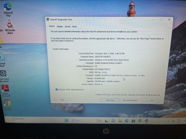 HP i5-7th Gen laptopnfor sale - 8