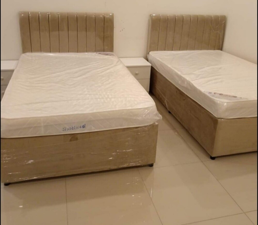 سرير صندوقي مفرد مع مرتبة متوفر ل - 3