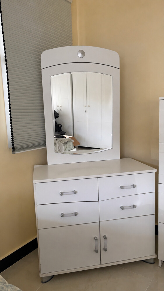 Dresser with Mirror + Rugs - 1