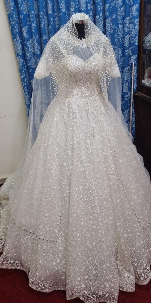 Costly type Wedding gown for rent - 3