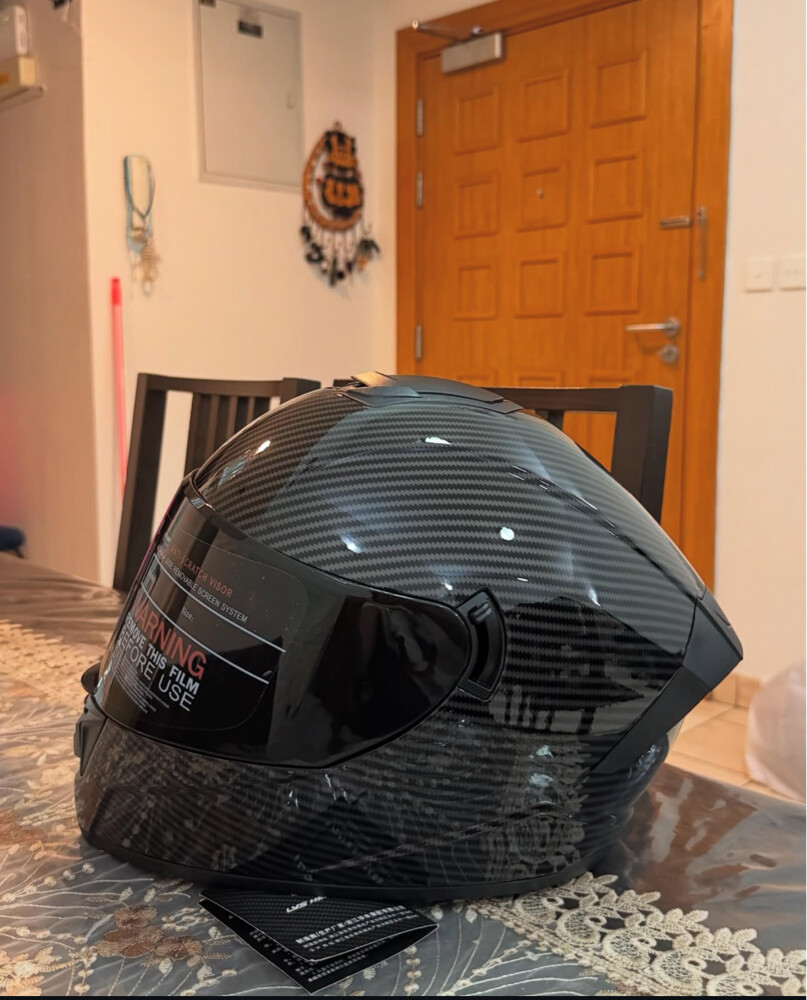 small motorcycle helmet black lvs - 6