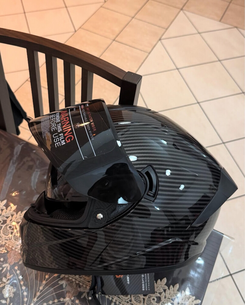 small motorcycle helmet black lvs - 4