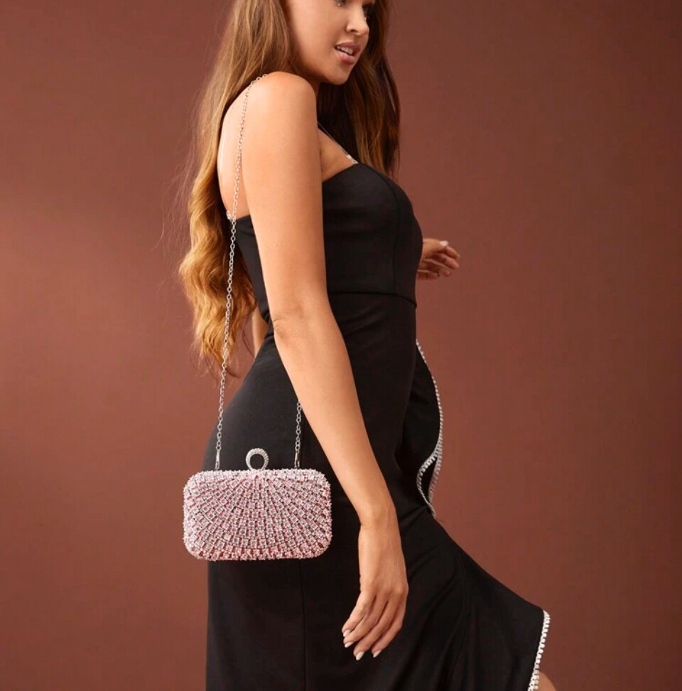 Pink clutch bag - 1