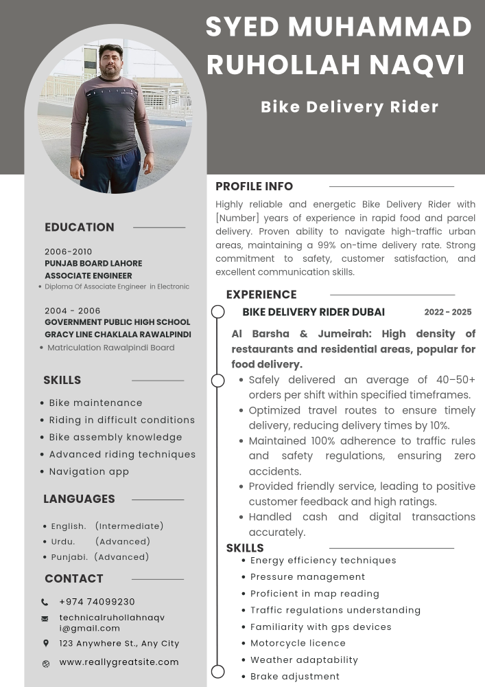 Bike Rider, Delivery Boy - 1