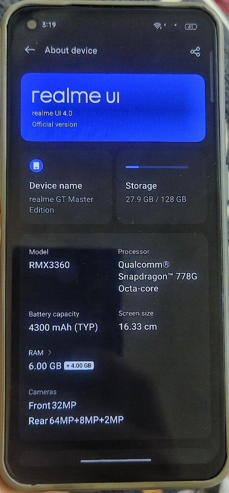 realme Gt master edition - 2