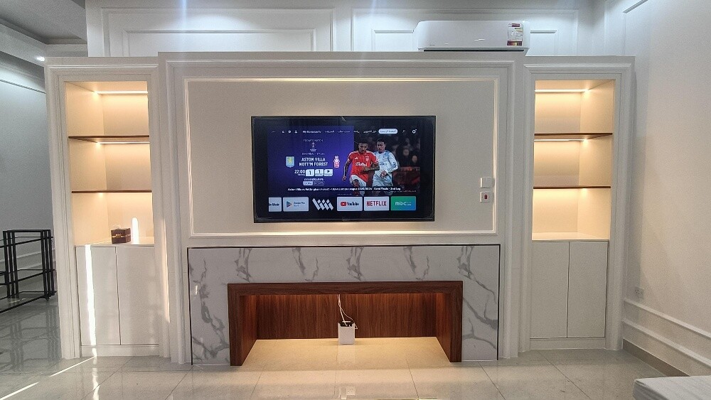 modern TV background wall design - 1