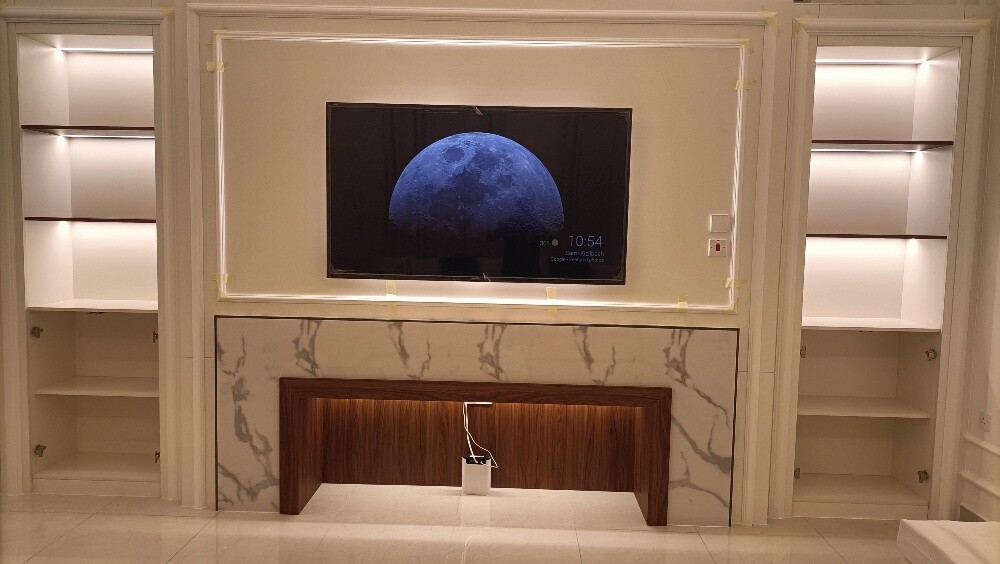 modern TV background wall design - 9