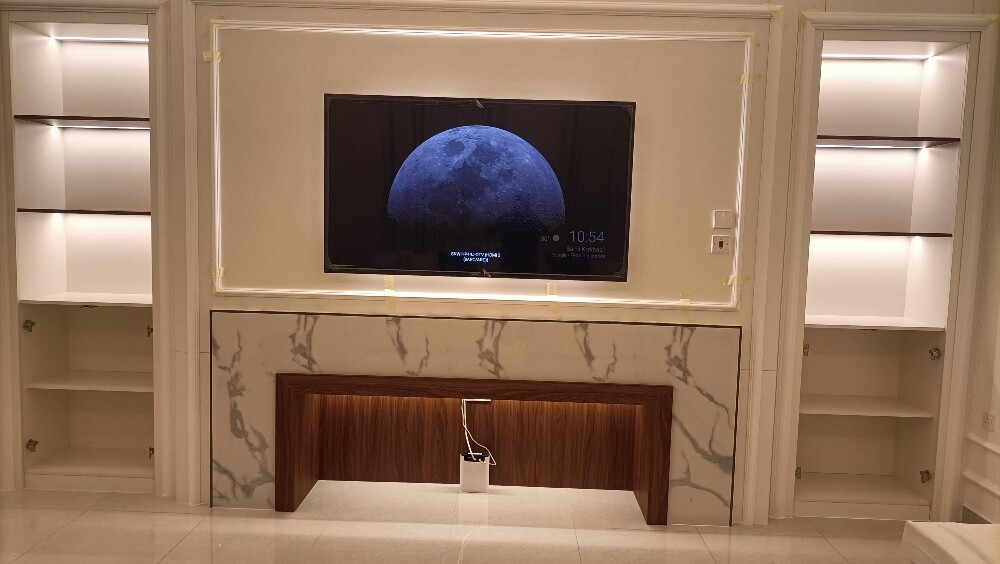 modern TV background wall design - 3