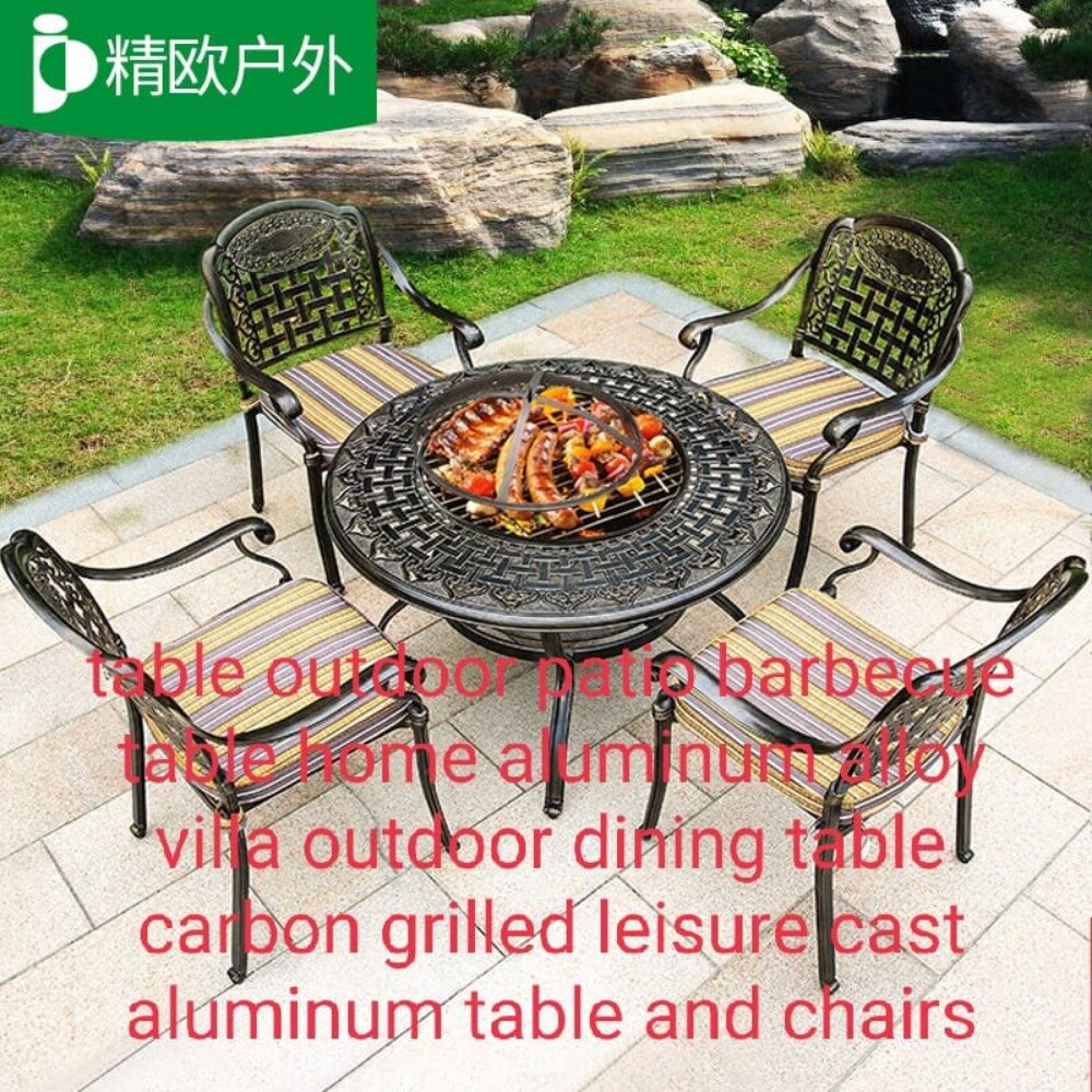 barbecue table chair Charcoal - 1