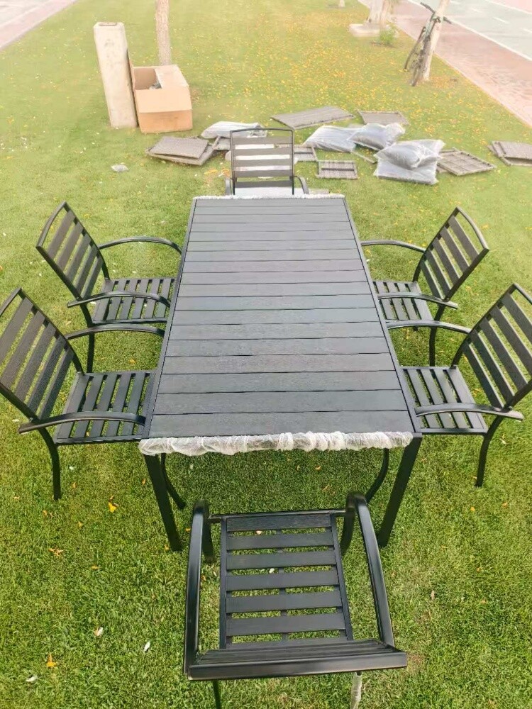barbecue table chair Charcoal - 15