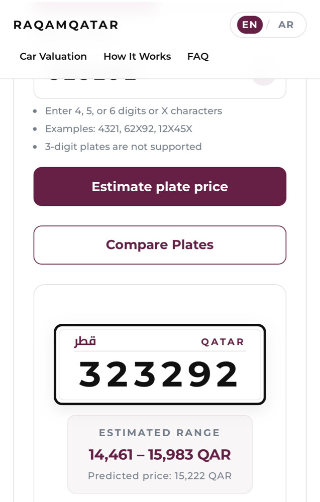 Car Plate Number with car - 3