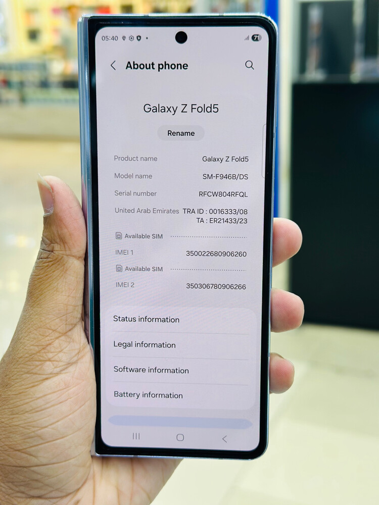 Samsung Galaxy Z fold 5 - 4