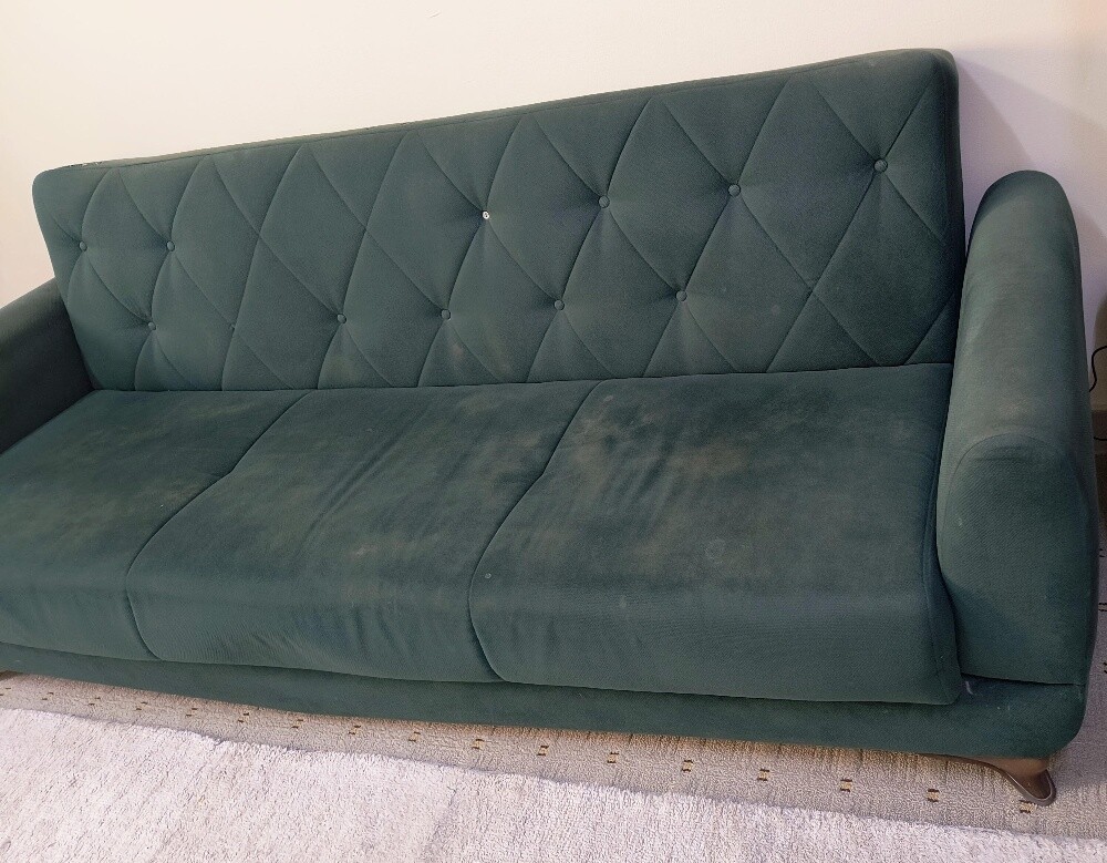 sofa bade 3+2 with cover - 6