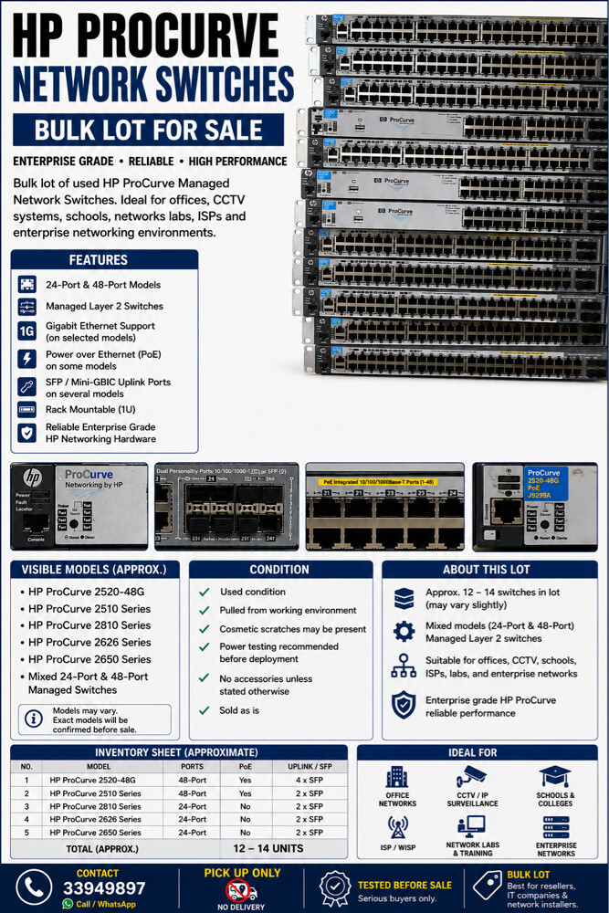 HP ProCurve Network switches  - 2