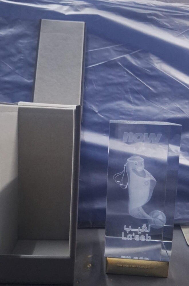 مجسم لعيب زجاجي كريستال - 1