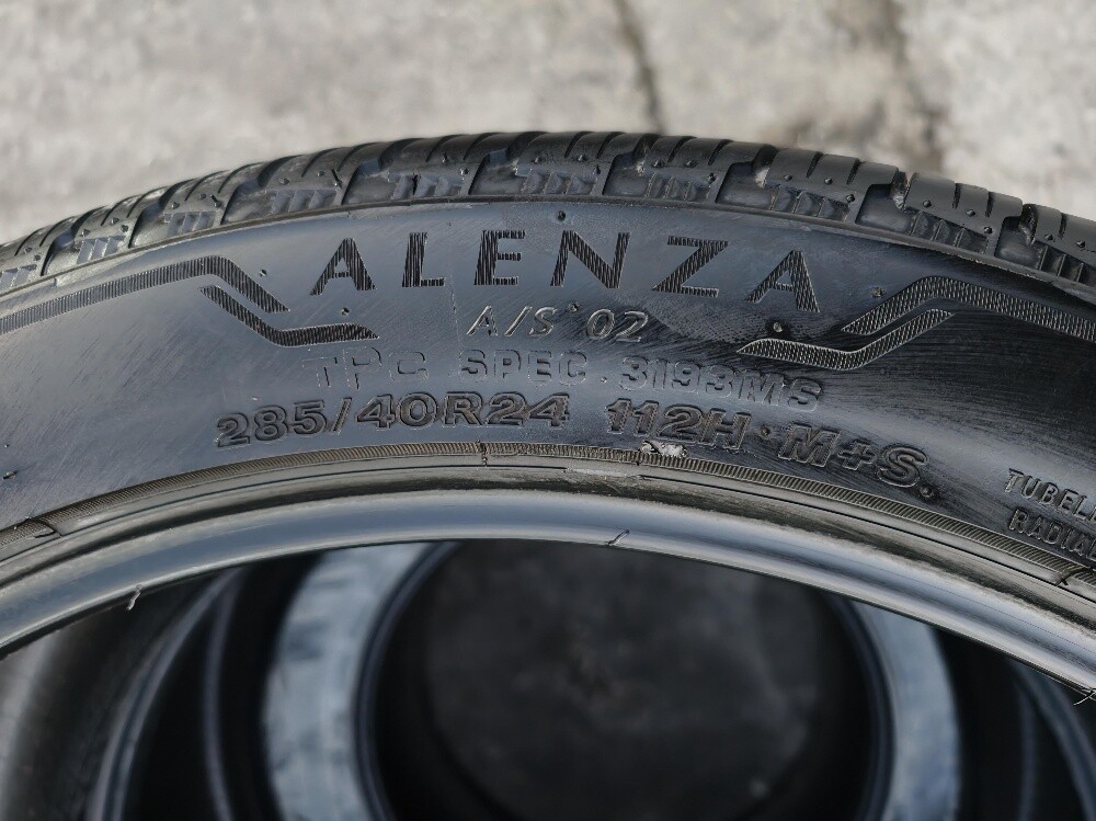 285/40/24 Bridgestone Tyre 2024 - 4