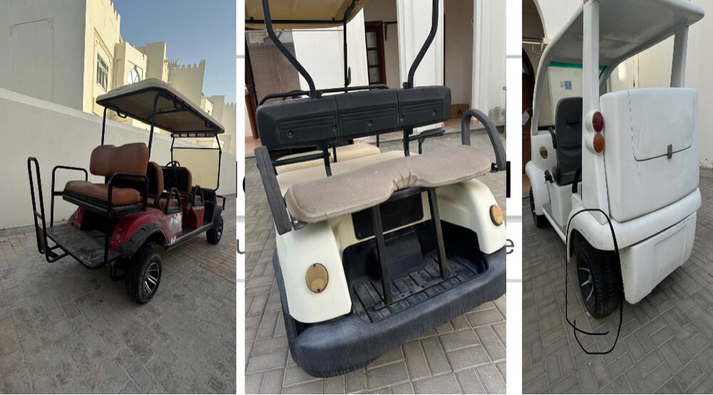 3 جولف كارتات للبيع 15,000 - 2