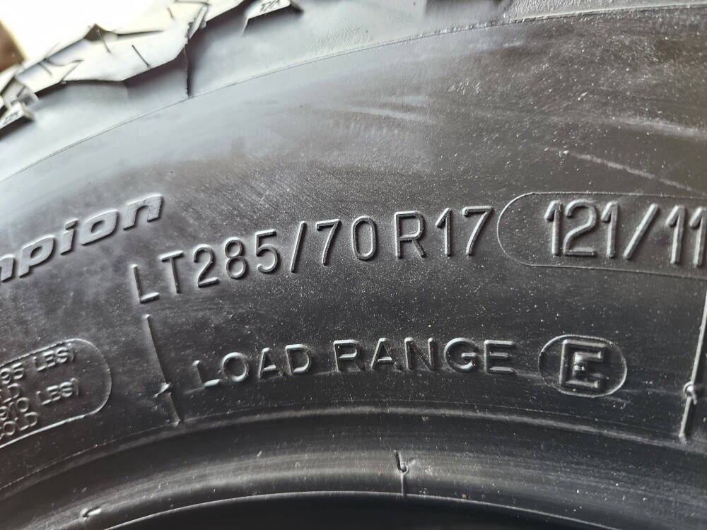 285-70-17,,,, BFGOODRICH brand - 5