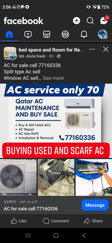 Ac for sale window AC and outdoor - 18