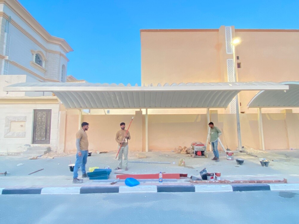 stylish fabric carshade & fence - 4