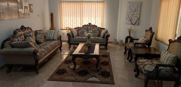 7-Seater Sofa and Table - 8