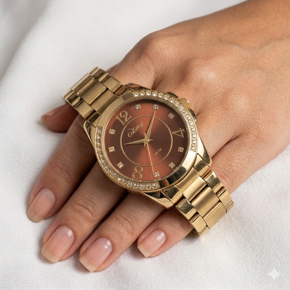 Condor — Gold-Tone Ladies Watch - 5