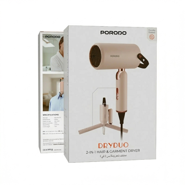 Porodo 2-In-1 Hair & Garment Dryer - 6