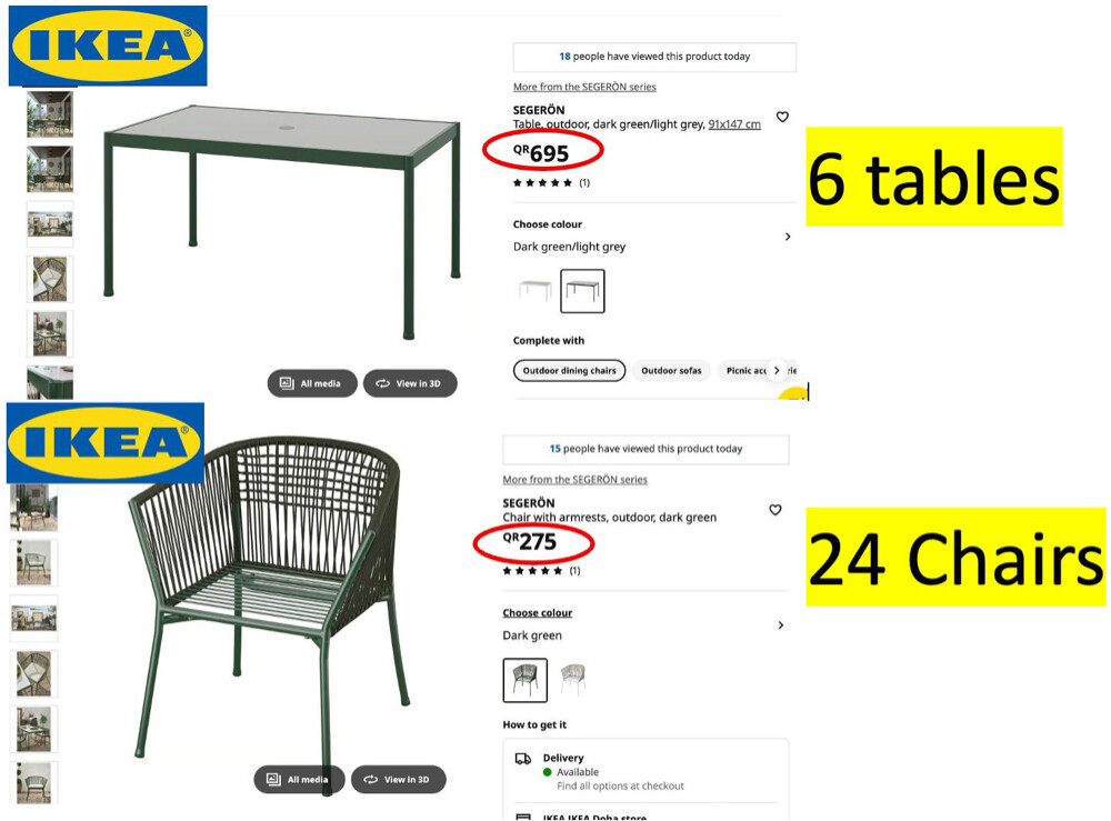 IKEA Outdoor Dining Set – Brand New - 2