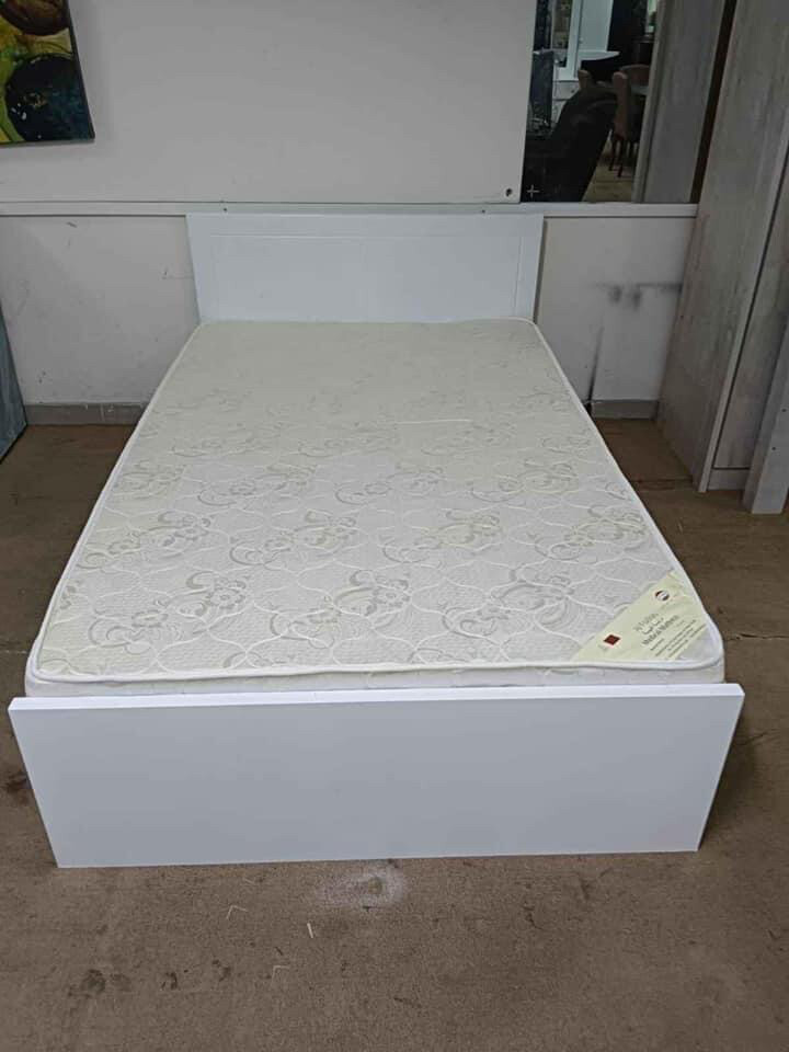 New Single Metal Bed ,Mattress - 4