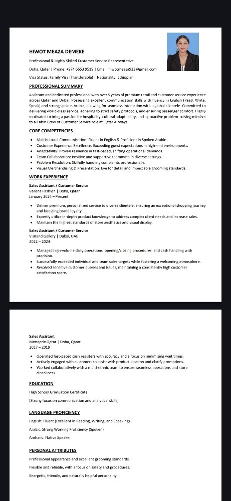 I'm looking for a job on sales - 1