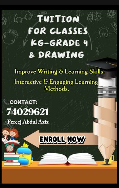 Tuition for kg-Grade 4 - 1