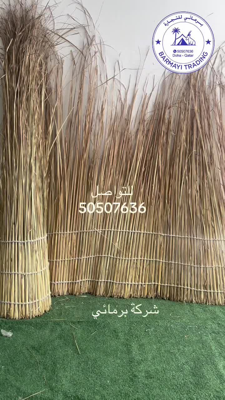 Straw for pergolas. - 2