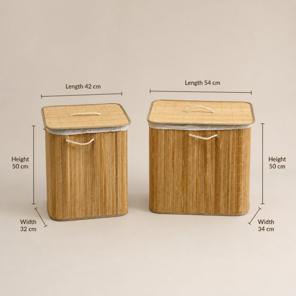 Bamboo Laundry Basket - 5