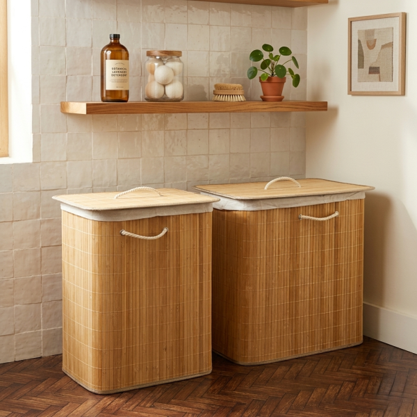 Bamboo Laundry Basket - 1