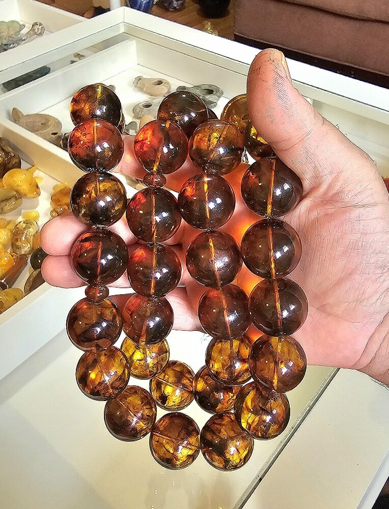 final/ huge amber rosary beads - 3