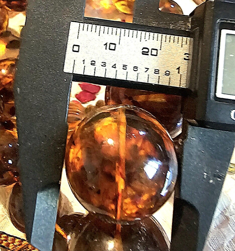 final/ huge amber rosary beads - 9