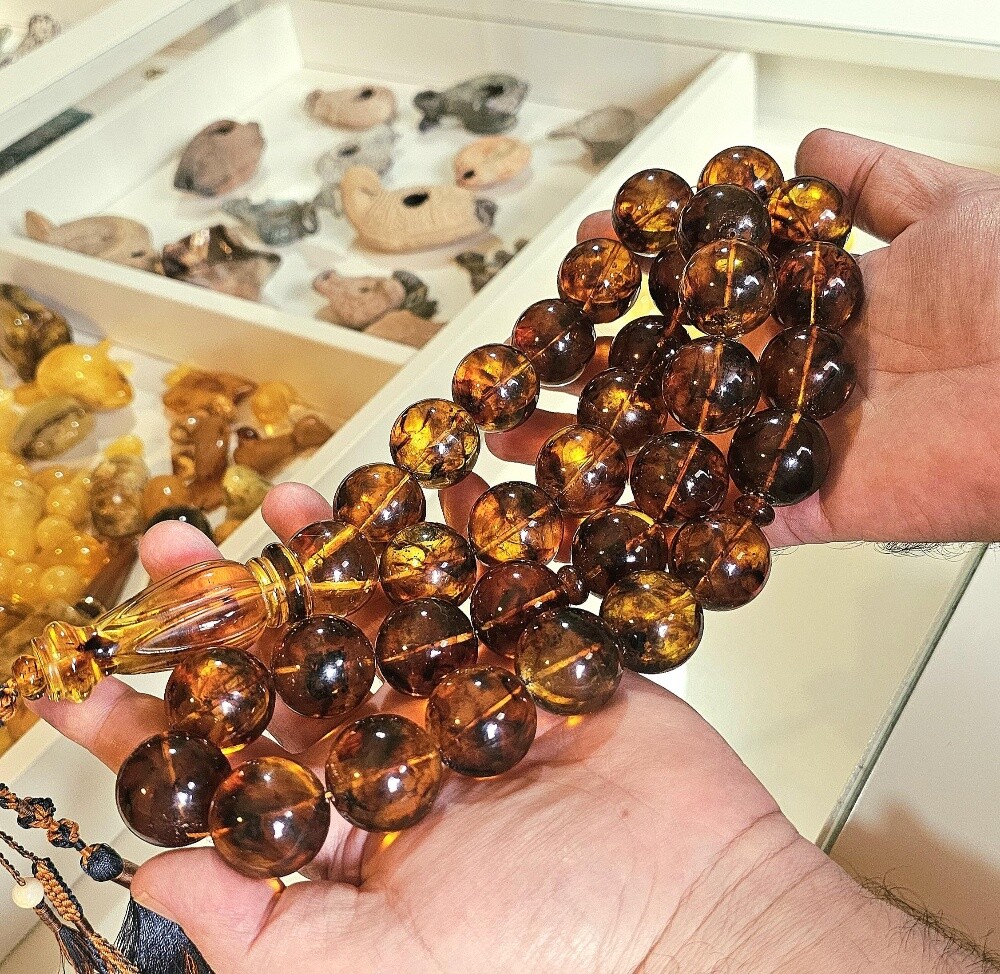 final/ huge amber rosary beads - 2