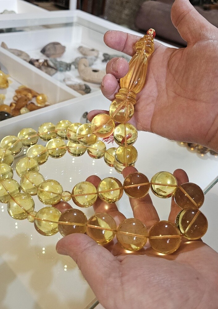 final/ amber beads rosary 378 gr - 5