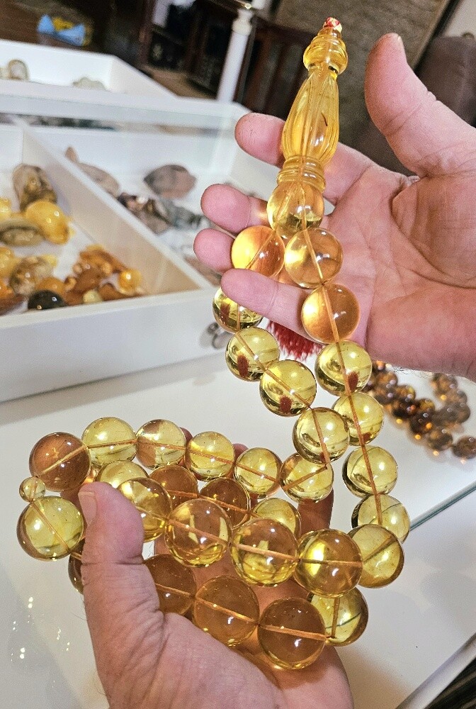final/ amber beads rosary 378 gr - 8