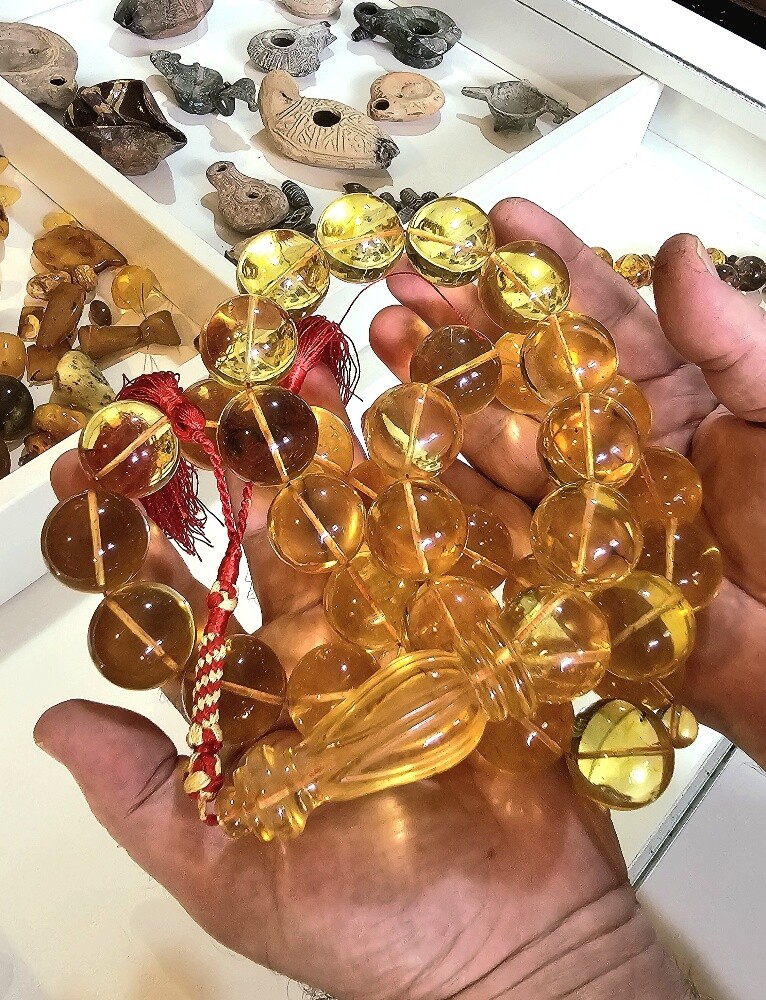 final/ amber beads rosary 378 gr - 7