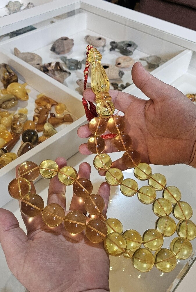 final/ amber beads rosary 378 gr - 6