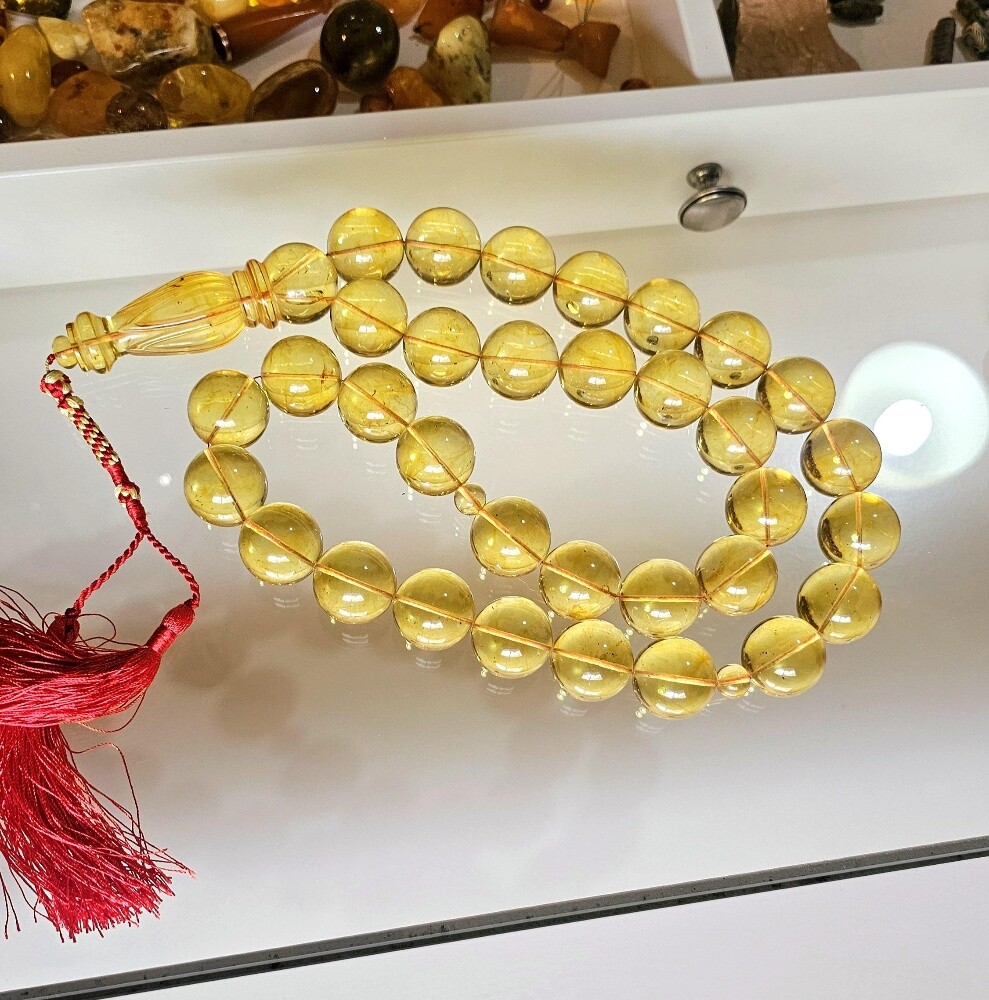 final/ amber beads rosary 378 gr - 12