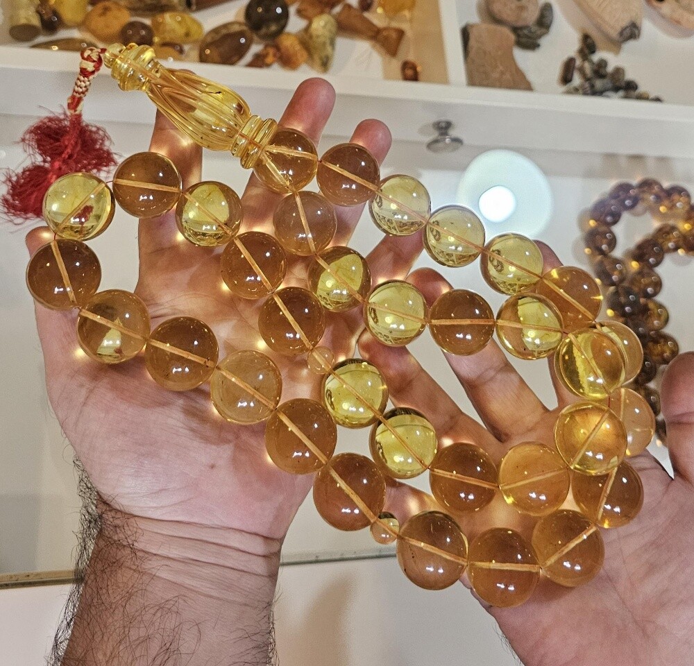 final/ amber beads rosary 378 gr - 3
