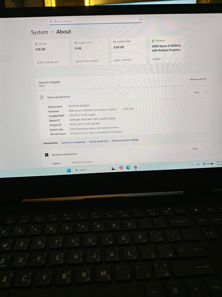 HP Omen laptop for gaming - 11