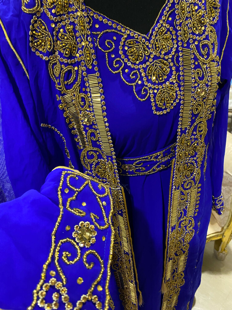 قفطان مغربي كامل كشخه - 6