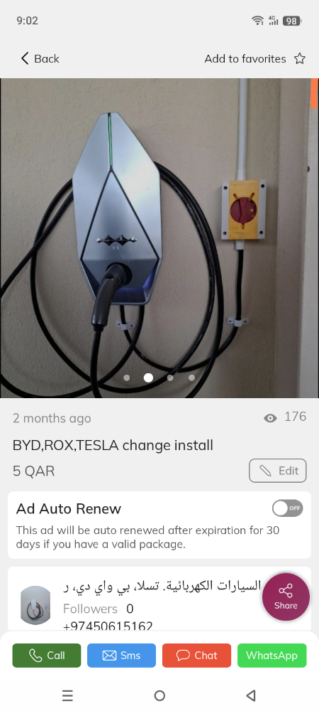 byd rox Tesla charge installation - 5